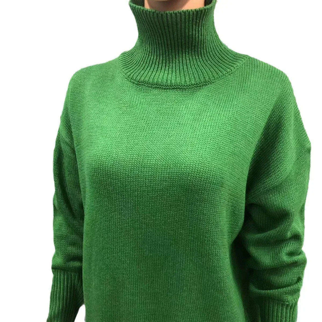 Women's Long-sleeved Pullover Solid Color Sweater Meifu Market
