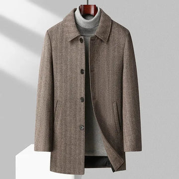 reversible wool coat for men | 100 wool material | double-sided winter coat | ultrasonic cleaning