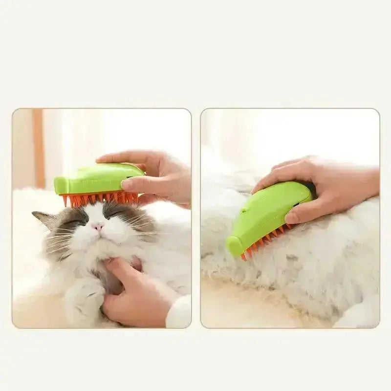 3 In 1 Pet Steam Brush Cat Dog Cleaning Steamy Spray Massage Beauty Comb Hair Removal Grooming Supplies Pets Accessories - Meifu Market