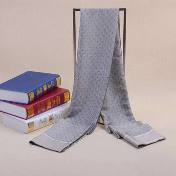 double-sided silk scarf | mens long silk scarf | reversible silk scarf | ultrasonic cleaning