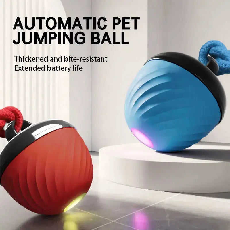 Cat Teasing Ball Self-Hi Relieving Stuffy Cat Toy Red - main product image
