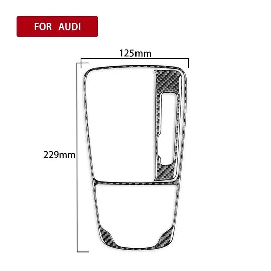 carbon fiber gear shift panel | aluminum alloy construction | oem fit replacement | ultrasonic cleaning