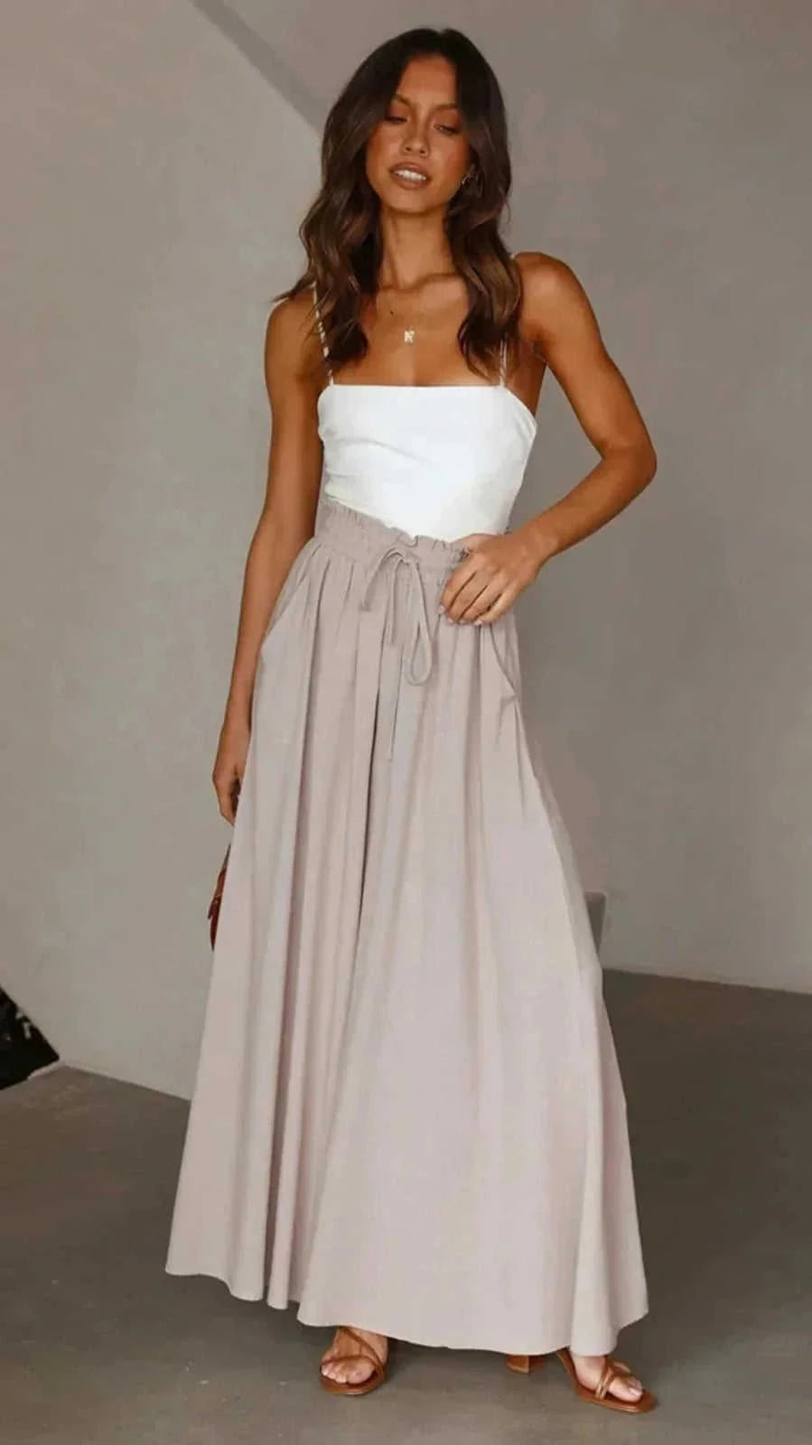 high-waisted wide leg pants | soft cotton blend fabric | elastic waistband sweatpants | ultrasonic cleaning