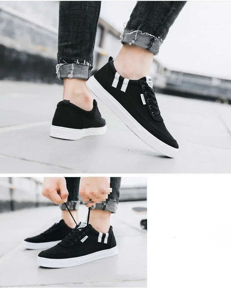 Spring Canvas Shoes Men's Low Top Meifu Market
