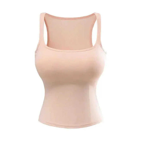 New Solid Color Summer Slim Fit Comic Chest Pad U-neck Vest-style Sling Meifu Market