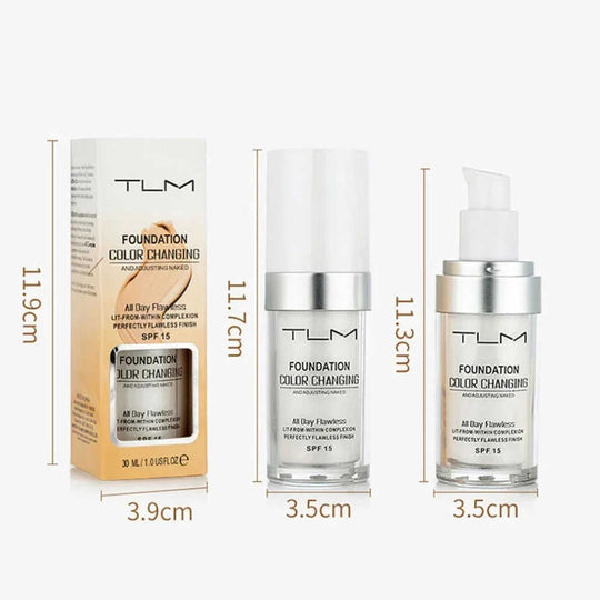 Temperature Liquid Foundation Concealer Portable Natural Color Makeup Foundation BB Concealer Meifu Market