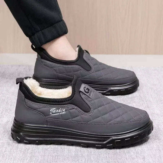Winter Men's Cotton Shoes Fleece-lined Warm Non-slip Meifu Market