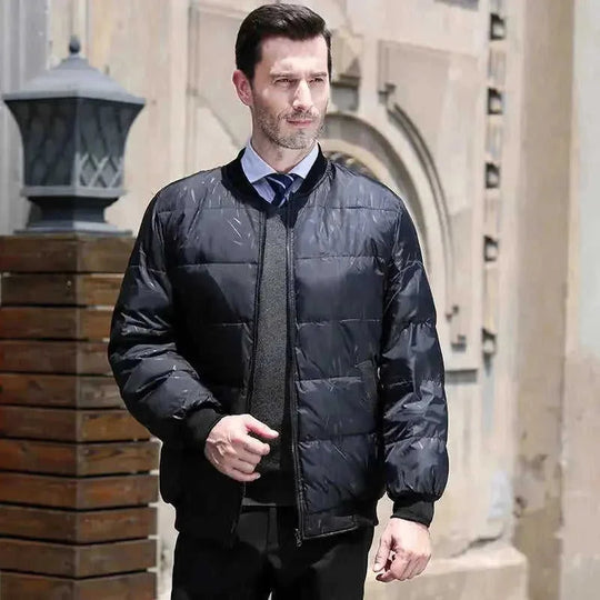 waterproof shell construction | thermal detachable liner | mid-length mens coat | ultrasonic cleaning