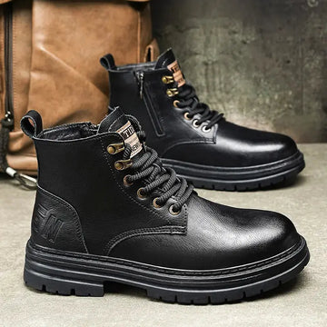 New Trendy Autumn And Winter High-top American Vintage Work Boots Meifu Market