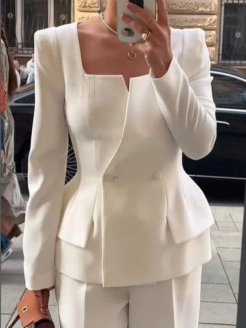 two-button blazer | wool blend blazer | slim fit blazer | ultrasonic cleaning