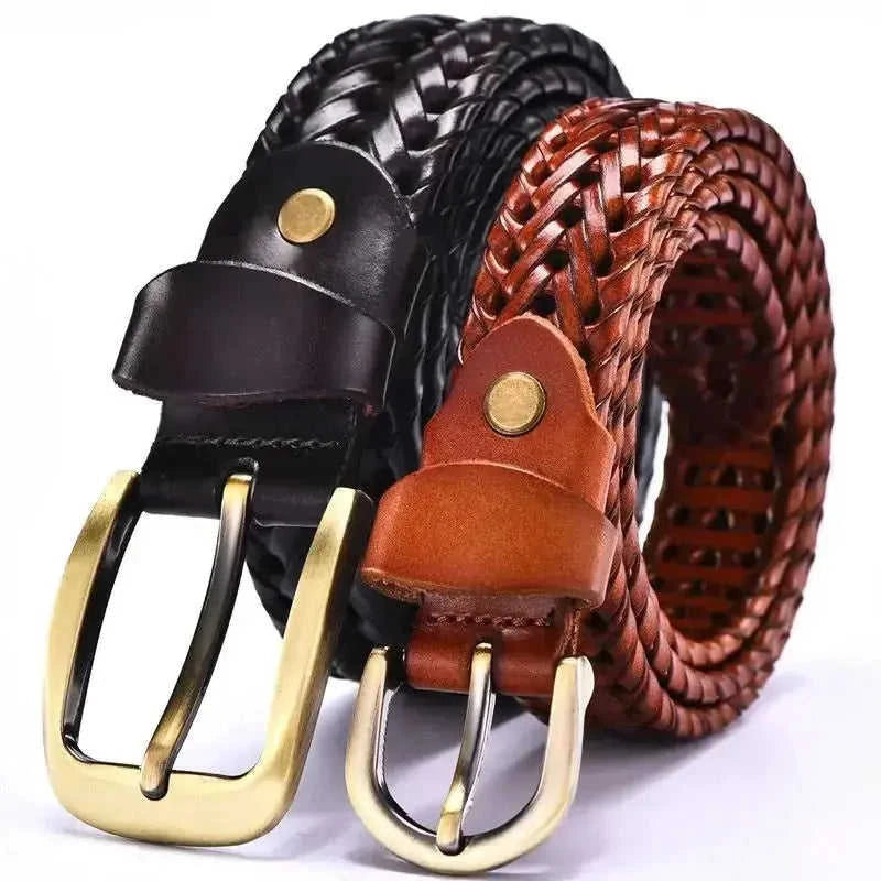 genuine leather belt | adjustable pin buckle | handmade leather goods | ultrasonic cleaning