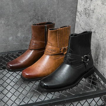 Large Size Western Style Men's Cowboy Boot Meifu Market