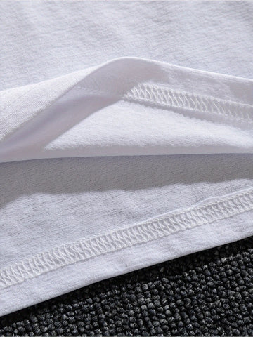 white tshirt men | loose fit tshirt | trendy print tshirt | energy saving