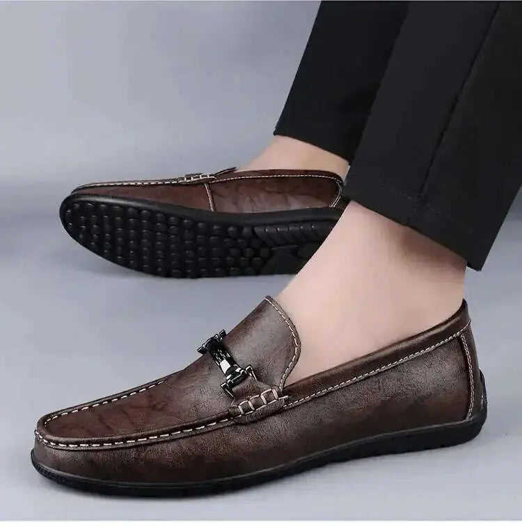Men's Plus Size Genuine Leather Breathable Shoes Meifu Market