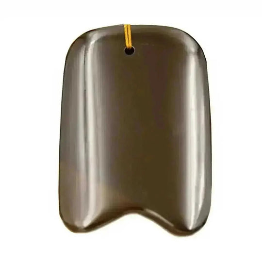5A Si Bin Bian Stone Gua Sha Massager - Face & Body Slimming Tool - view 20 (color: black | pattern: check)