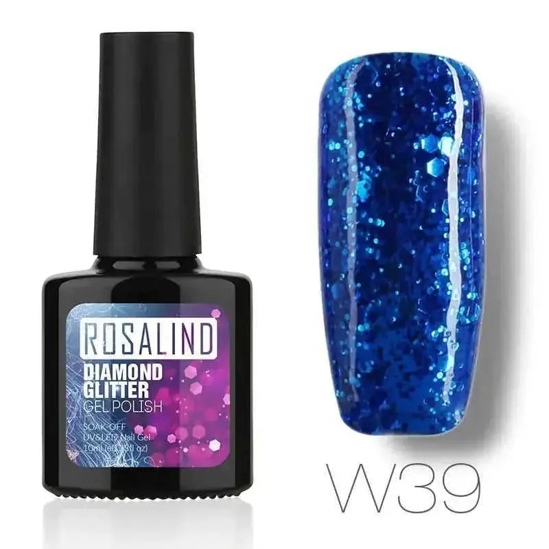 Diamond Nail Gel Polish - Reflective Glitter Gel for Nail Art | 10ml UV/LED RBW48 - color variant display