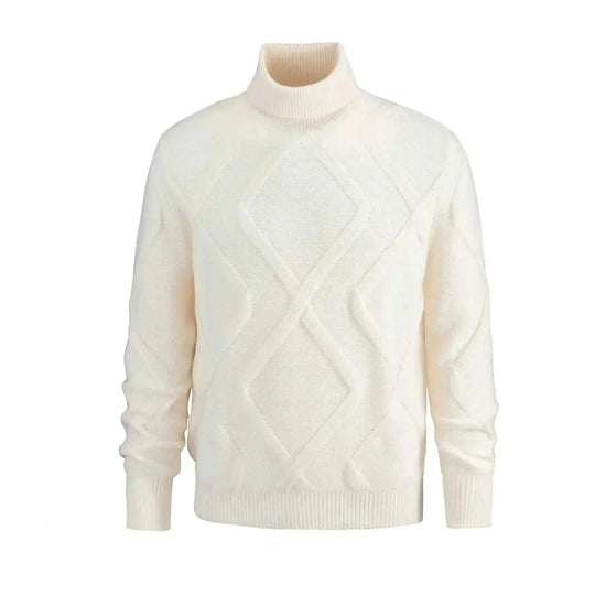 slim-fit turtleneck sweater | merino wool turtleneck | thermal knit sweater | ultrasonic cleaning