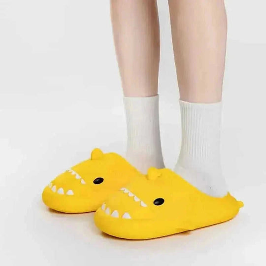 eva waterproof slippers | cartoon shark house shoes | winter indoor slippers | ultrasonic cleaning