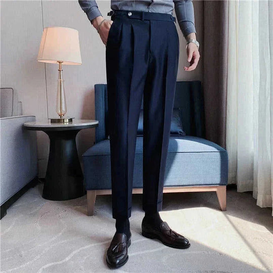 thin draping belt pants | elastic waistband trousers | lightweight fabric pants | ultrasonic cleaning