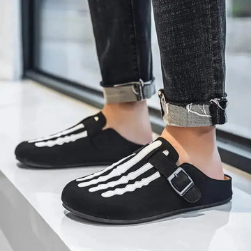 Men's Low-top Half Slippers Slip-on Lofter Board Shoes Meifu Market