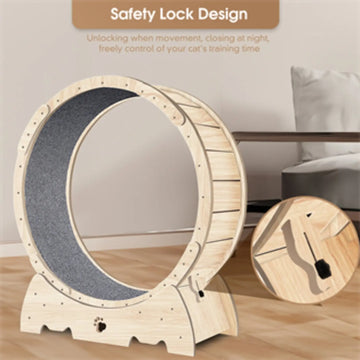 Cat Exercise Wheel For Indoor Cats, Running Wheel With Carpeted Runway Meifu Market