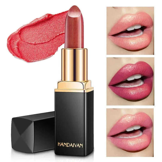 temperature change lipstick | metallic lipstick set | pearlescent lip gloss | energy saving