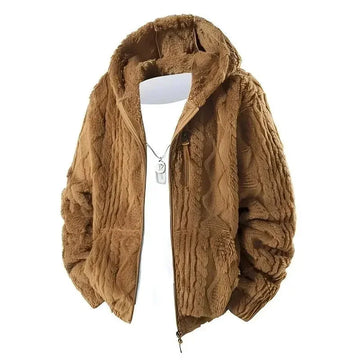 fleece-lined winter jacket | waterproof outdoor jacket | insulated mens coat | energy saving