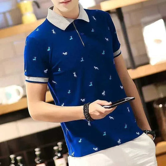 quick-dry polyester fabric | slim fit polo shirt | breathable summer t-shirt | energy saving
