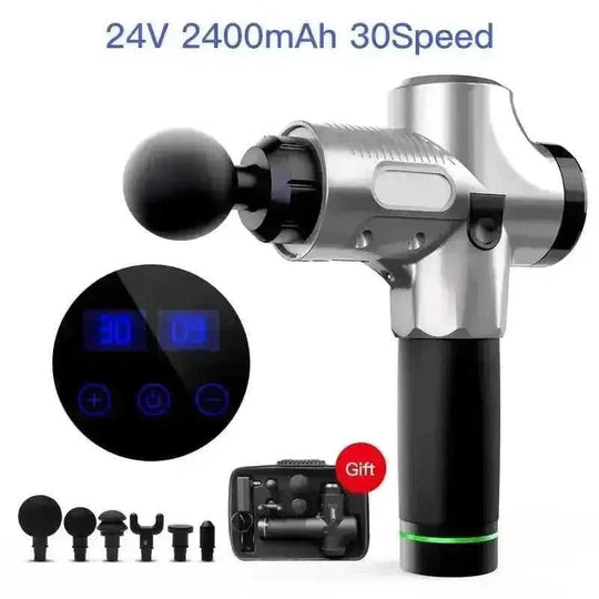 deep-tissue percussion massager | 30-speed adjustable massage gun | professional-grade muscle recovery | ultrasonic cleaning