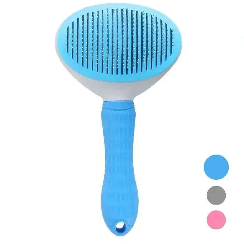 floating hair removal brush | pet hair removal tool | stainless steel bristles | ultrasonic cleaning