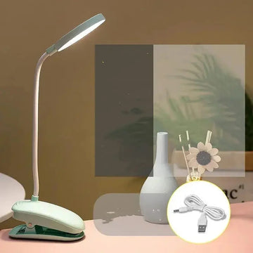 adjustable brightness desk lamp | usb powered study lamp | clip-on reading light | ultrasonic cleaning