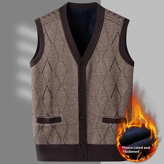 merino wool sweater vest | slim fit waistcoat men | lightweight cardigan for layering | ultrasonic cleaning