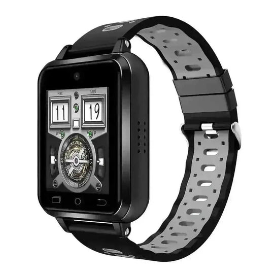 Android Call Smart Watch WIFI Weather Sports Fashion Smart Watch - close-up detail (color: blue | pattern: check)