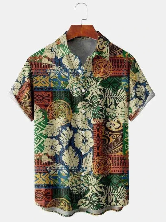 quick-dry polyester fabric | breathable linen blend shirt | short sleeve button down | energy saving