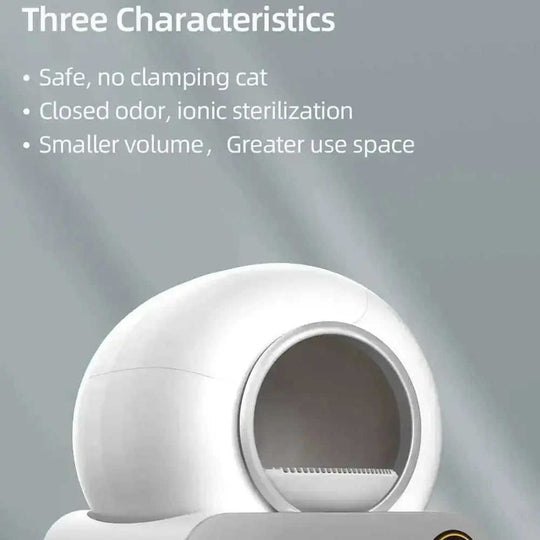 Automatic Litter Box Cat Toilet Smart Pooper Scooper - lifestyle (pattern: check)