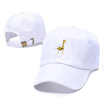 cartoon giraffe baseball cap | adjustable summer hat | embroidered giraffe cap | energy saving