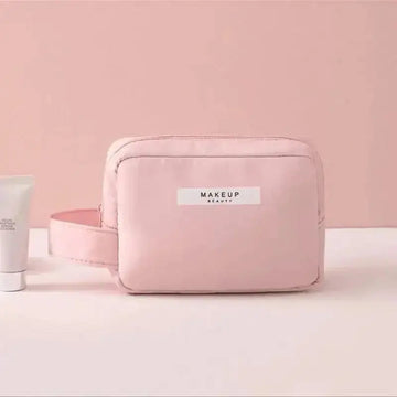 waterproof cosmetic bag | large capacity makeup organizer | travel toiletry bag women | energy saving