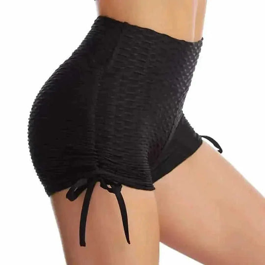 high-waisted compression shorts | seamless workout shorts | moisture-wicking fabric | ultrasonic cleaning