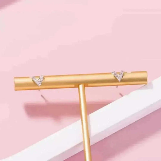 American personality temperament earrings fashion small - side view (color: silver | pattern: geometric, floral | style:...