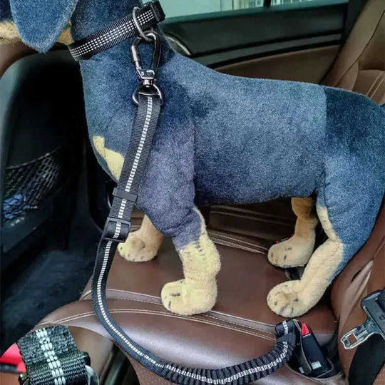 Dog Car Seat Belt - Reflective Retractable Safety Harness with Buffer Meifu Market