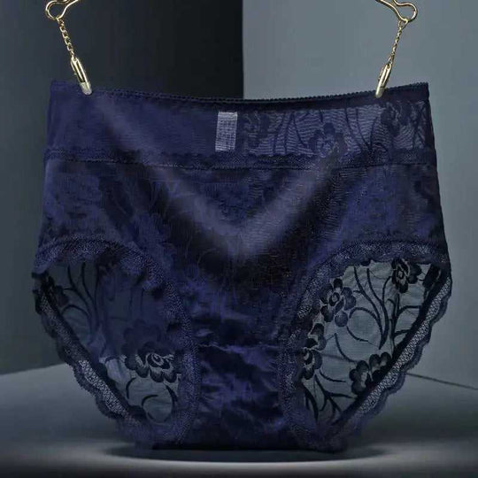 High Waist Hollow-out Lace Sexy Ladies Panties Breathable Traceless Sheath Cotton Stall Meifu Market