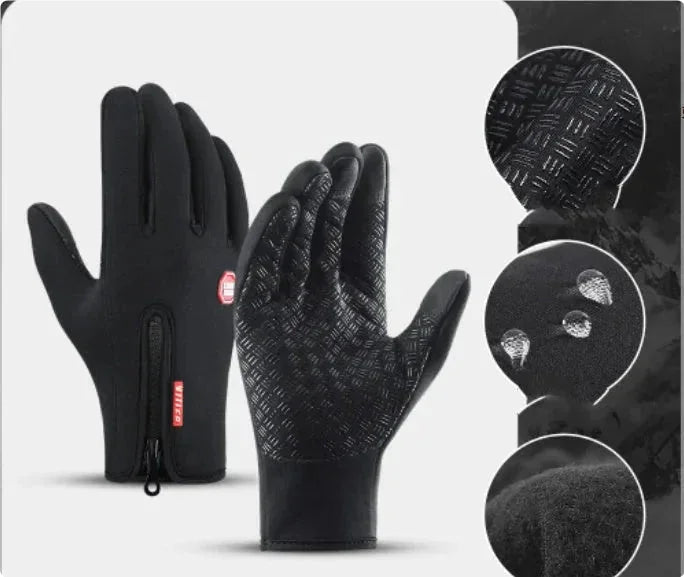 touch screen motorcycle gloves | waterproof winter riding gloves | thermal fleece lining gloves | ultrasonic cleaning