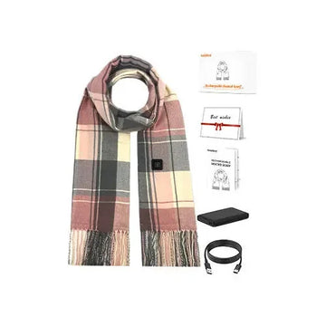 electric heating scarf | usb powered shawl | rechargeable battery operated | ultrasonic cleaning