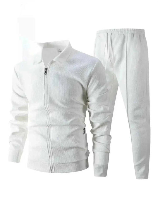Autumn Youth Zipper Pocket Lapels Slim Fit Men's Jacket Suits - Meifu Market