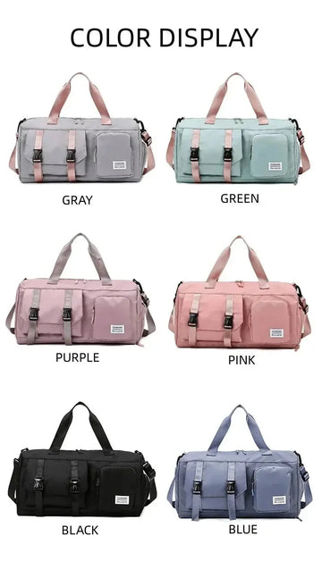 high-capacity waterproof gym bag | dry wet separation compartment | shoe compartment sports bag | energy saving