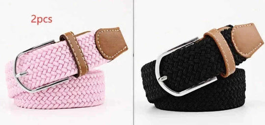 stretch canvas belt for women | adjustable waistband pants | casual student trousers | energy saving