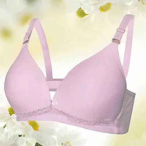 Pregnancy Underwear Thin Breastfeeding Underwear Breastfeeding Bra No Steel Rings Pink - lifestyle usage image