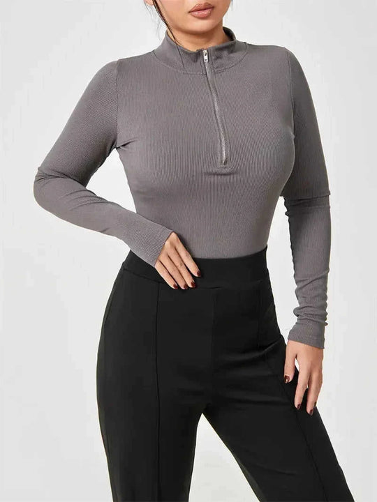 seamless shapewear jumpsuit | long sleeve bodysuit for women | slimming romper with zipper | ultrasonic cleaning