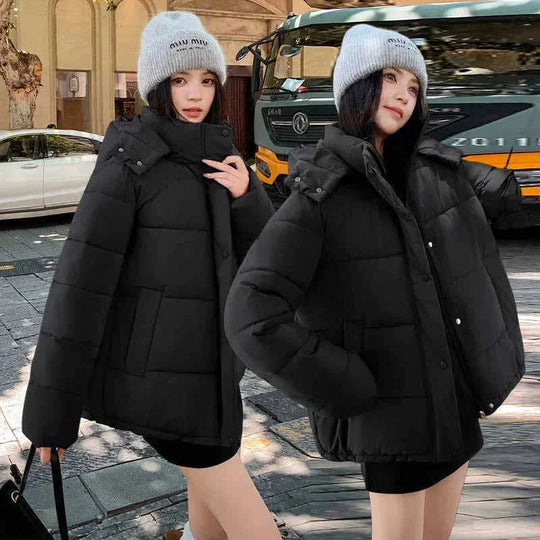 heavyweight cotton padded coat | thermal insulated winter jacket | long sleeve quilted coat | energy saving