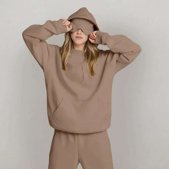 Women's Fashion Solid Color Hooded Top Meifu Market